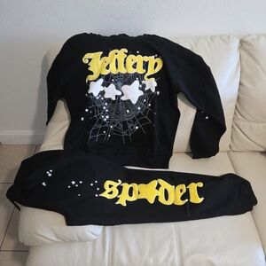 Sp5der Jeffery Tracksuit Set (Hoodie+Sweatpants) - Size M NEW